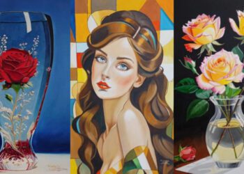 Tres de las obras de José María Cabello.