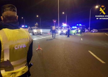 Control de la Guardia Civil en Sant Josep