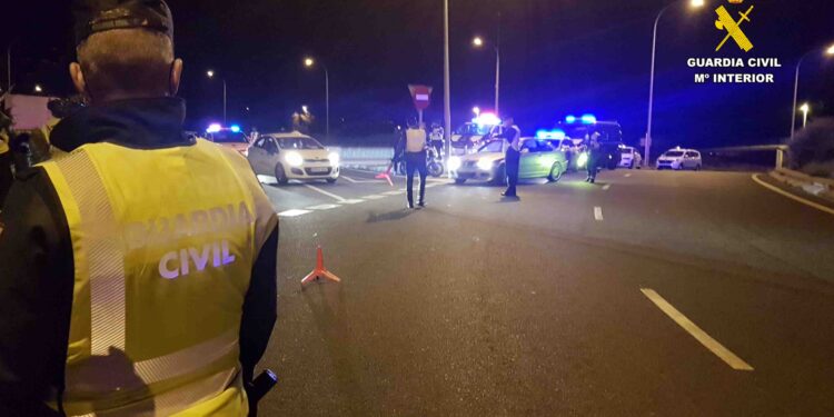 Control de la Guardia Civil en Sant Josep