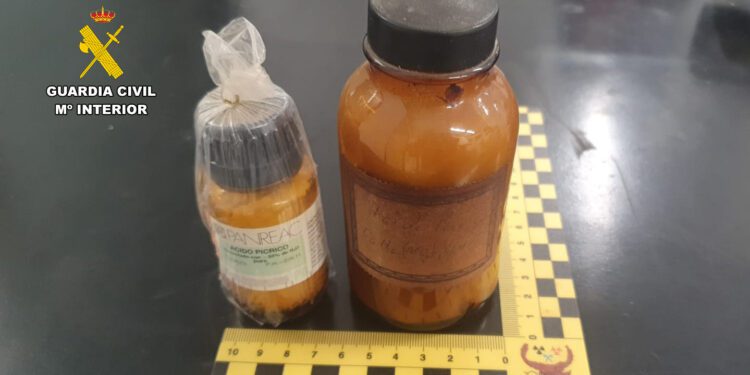 Sustancia explosiva retirada.