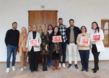 Las personas ganadoras de los premios.