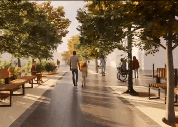 Imagen de cómo será el bulevard de Sant Antoni