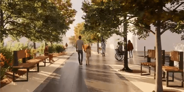 Imagen de cómo será el bulevard de Sant Antoni