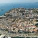 Vista aérea de Dalt Vila, la parte más antigua de Ibiza, declarada por la Unesco como patrimonio de la Humanidad.