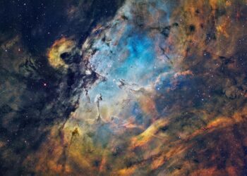 M16 Nebulosa del Águila a 5.700 años luz de la tierra (clicka encima de la imagen) - Foto AAE-Mar Mérida