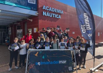 Parte de los alumnos que disfrutaron de la actividad.