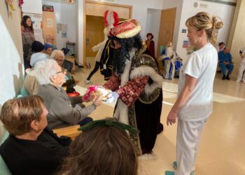 Sus Majestades han visitado hoy el Centro de Día.