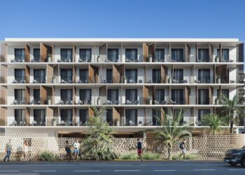 Aspecto de cómo será el Vibra Yamm Urban Hotel de Sant Antoni, que abrirá este 2025.