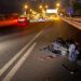 La moto ha quedado destrozada tras el siniestro.