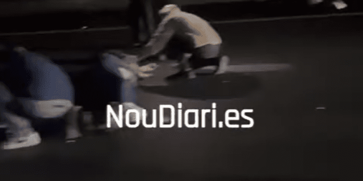 Captura del vídeo de los primeros momentos del accidente.