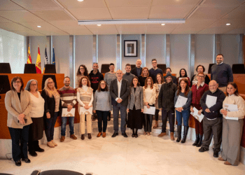 Imagen de la toma de posesión de funcionarios de esta mañana. Consell d'Eivissa