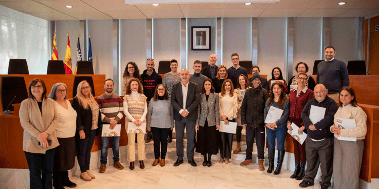 Imagen de la toma de posesión de funcionarios de esta mañana. Consell d'Eivissa