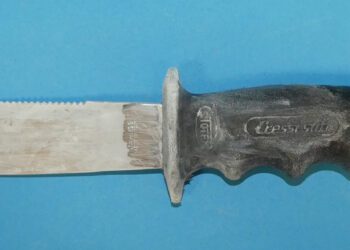 Arma empleada en la agresión. Foto Policía Nacional