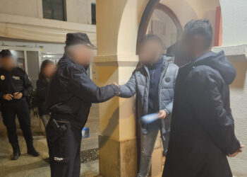 Imagen de archivo de la campaña informativa de Policía Local y Nacional sobre el dispositivo en Ibiza