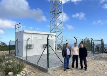La nueva torre de telecomunicaciones situada en la Venda Es Murtar, en el municipio de Sant Joan y estará plenamente activa en verano.