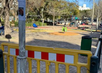 Parque infantil en Ibiza.