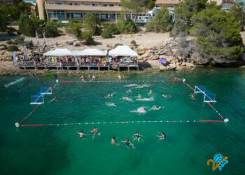 Una edición anterior del Beach Polo de Sant Josep.