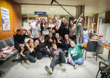 Equipo de rodaje de 'Subtext'. Foto Toni Planells