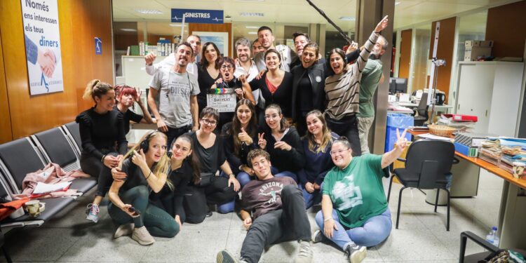 Equipo de rodaje de 'Subtext'. Foto Toni Planells