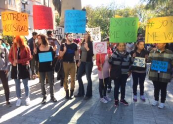 Una movilización anterior del Sindicato de Inquilinas.