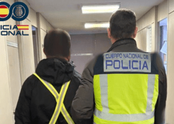 Una imagen del detenido de Policía Nacional.