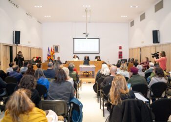 Una imagen del Consell d'Entitats celebrado ayer.