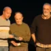 Joan Escandell, recibiendo el Premi Ciutat de Palma por la obra que ahora edita Dolmen.