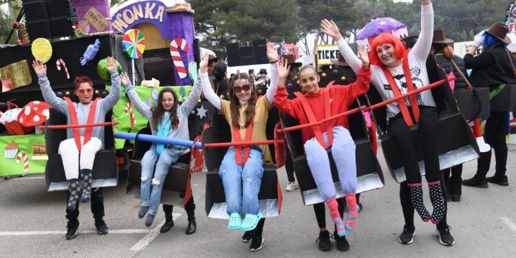 Imagen del Carnaval de Santa Eulària el año pasado.