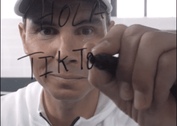 Rafa Nadal, en su primer vídeo de TikTok.