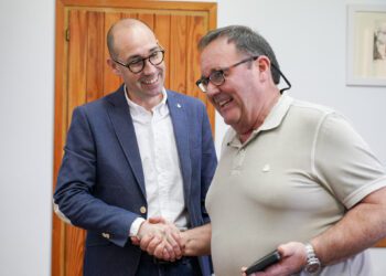 Óscar Portas con Joan Lluquinet