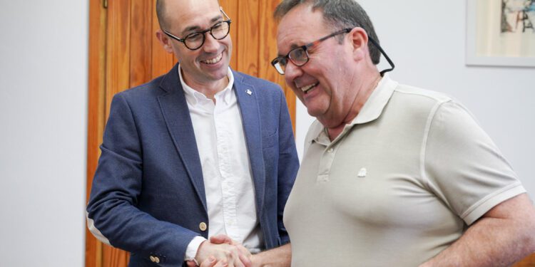 Óscar Portas con Joan Lluquinet