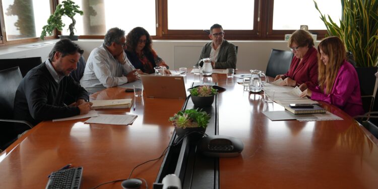 Reunión entre el Ayuntamiento de Eivissa y la Junta Rectora del Consorcio Patrimonio
de la Humanidad.