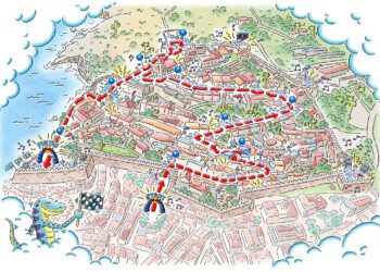 El recorrido de Red Bull Ibiza Royale por Dalt Vila.