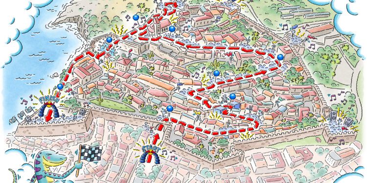 El recorrido de Red Bull Ibiza Royale por Dalt Vila.