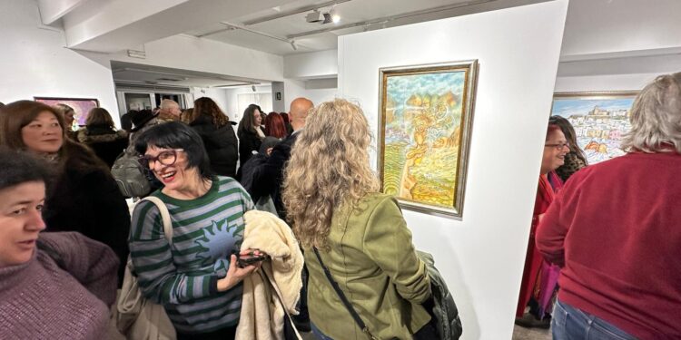 El público abarrotó Sa Nostra Sala. En la imagen, un cuadro de Romanie. Fotos Noudiari