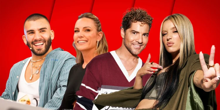 Manuel Turizo, Edurne, David Bisbal y Lola Índigo, coaches de la próxima edición de La Voz Kids de Antena 3.