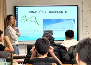 Sonia Gámez durante una de sus charlas.