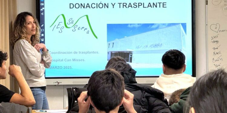 Sonia Gámez durante una de sus charlas.