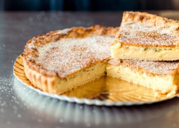 Un flaó, postre delicioso y típico. Imagen Juan Carlos Florez.