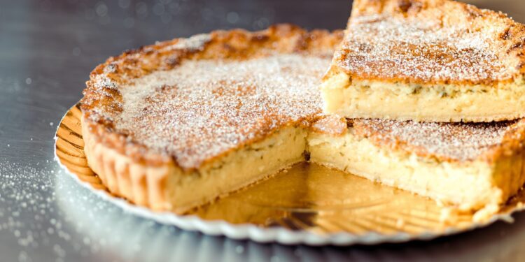 Un flaó, postre delicioso y típico. Imagen Juan Carlos Florez.