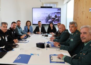 Una imagen de la Junta Local de Seguridad de Sant Antoni.