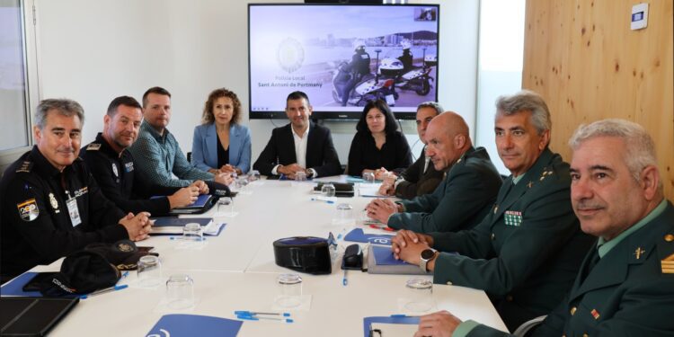 Una imagen de la Junta Local de Seguridad de Sant Antoni.