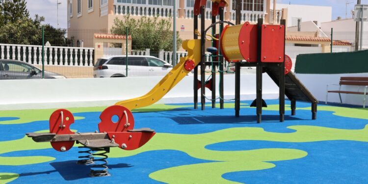 Uno de los parques infantiles renovados de Sant Antoni. Ayto Sant Antoni