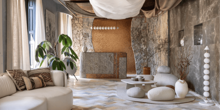 Espacio Piedra de Ibiza. Por U Interior Design. Casa Decor 2025. Amador Toril.