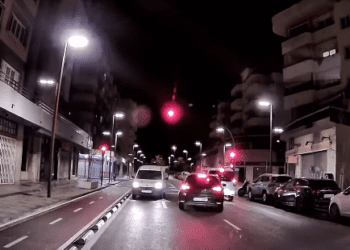 Imagen de la furgoneta conduciendo en sentido contrario. Foto: Policía Local Eivissa IG
