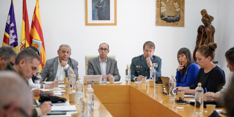 Consell de Formentera ha celebrado hoy la Junta Local de Seguridad. Foto: Consell de Formentera