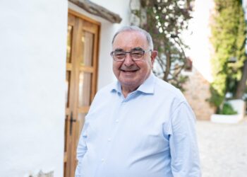 Pere Palau, en una imagen compartida por el presidente del Consell, Vicent Marín, en sus condolencias.