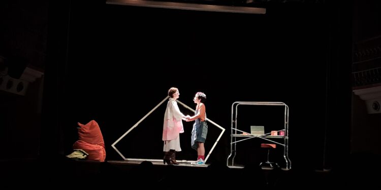 Un momento de la obra de teatro, en el Teatro España.