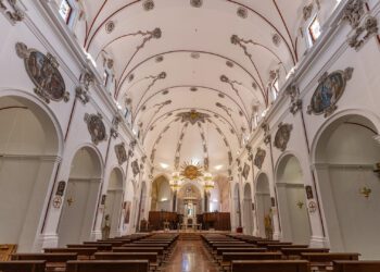 Imagen de la bóveda de la Catedral de Ibiza.