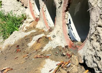 Vertido de aguas fecales en Caló des Moro.